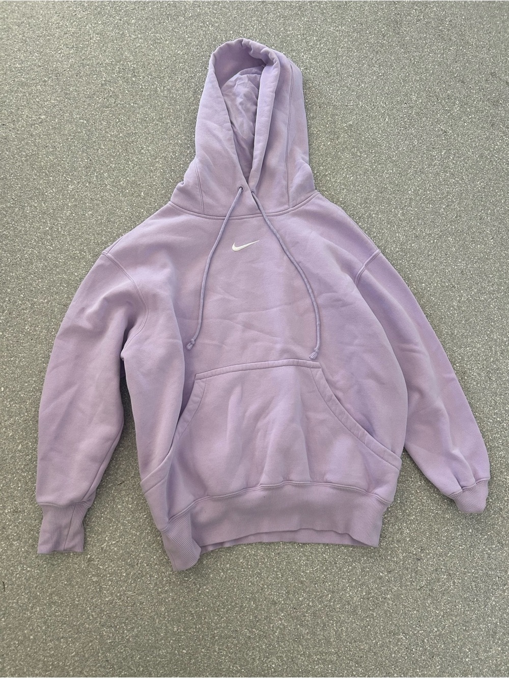 NWOT Nike Women’s Phoenix Fleece Oversized Lavender Pullover Hoodie Size XS - Picture 1 of 3